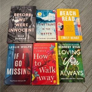 Set of Six Fiction Books